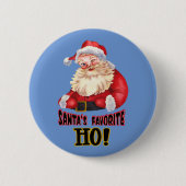 Der Liebling des Weihnachtsmanns Button (Vorderseite)