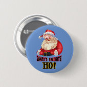 Der Liebling des Weihnachtsmanns Button (Vorne & Hinten)