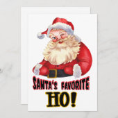 Der Liebling des Weihnachtsmanns Feiertagskarte (Vorne/Hinten)