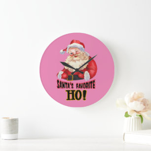 Der Liebling des Weihnachtsmanns Große Wanduhr