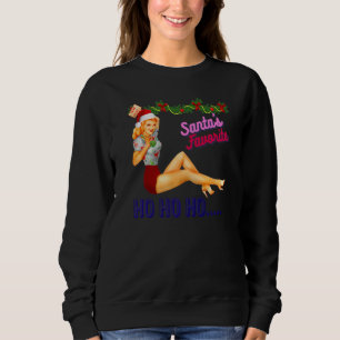Der Liebling des Weihnachtsmanns Ho Ho Ho Nice Nau Sweatshirt