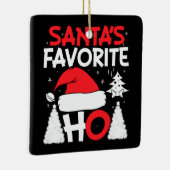 Der Liebling des Weihnachtsmanns Keramikornament (Rechts)