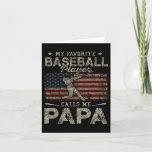 Der Lieblings-Baseball-Spieler ruft mich Papa Vate Karte