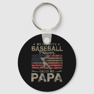 Der Lieblings-Baseball-Spieler ruft mich Papa Vate Schlüsselanhänger