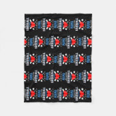 Der Lieblings-Baseballspieler nennt Mama Mother Fleecedecke (Vorderseite)