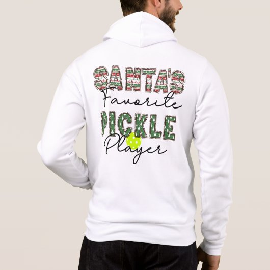Der Lieblings-Pickleball-Spieler des Weihnachtsman Hoodie (Rückseite)