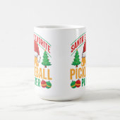 Der Lieblings-Pickleball-Spieler des Weihnachtsman Kaffeetasse (Mittel)