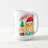 Der Lieblings-Pickleball-Spieler des Weihnachtsman Kaffeetasse (VorderseiteRechts)
