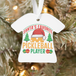 Der Lieblings-Pickleball-Spieler des Weihnachtsman Ornament