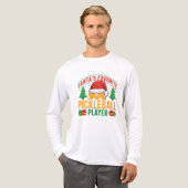Der Lieblings-Pickleball-Spieler des Weihnachtsman Tri-Blend Shirt (Vorderseite komplett)