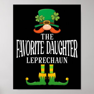 Der Lieblings-Tochter-Leprechaun St Patricks Day M Poster