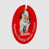 Der Lieblings-Trainer des Weihnachtsmanns für Pers Ornament (Vorderseite)