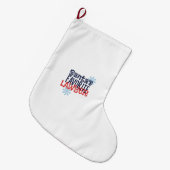 Der Lieblingsanwalt des Weihnachtsmanns Großer Weihnachtsstrumpf (Vorderansicht (hängend))