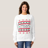 Der Lieblingsarbeiter des Weihnachtsmanns hässlich Sweatshirt (Vorne ganz)