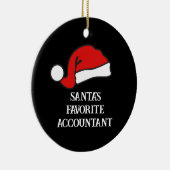 Der Lieblingsbuchhalter des personalisierten Weihn Keramik Ornament (Rechts)