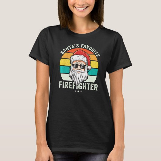 Der Lieblingsfeuerwehrmann des Weihnachtsmanns, Pr T-Shirt (Vorderseite)
