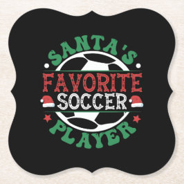 Der Lieblingsfußballspieler des Weihnachtsmanns Untersetzer