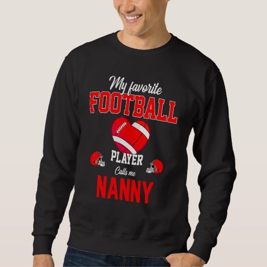Der Lieblingsfußballspieler nennt mich "D" der Mut Sweatshirt (Vorderseite)