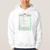 Der Lieblingsgolfspieler des Weihnachtsmanns, Ugly Hoodie (Vorderseite)