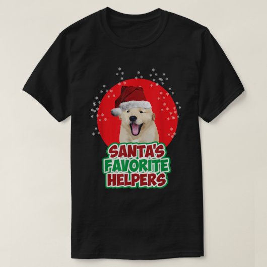 Der Lieblingshelfer des Weihnachtsmannes T-Shirt (Design vorne)