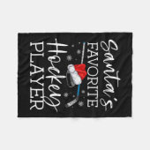 Der Lieblingshockey-Spieler des Weihnachtsmanns, P Fleecedecke (Vorderseite (Horizontal))