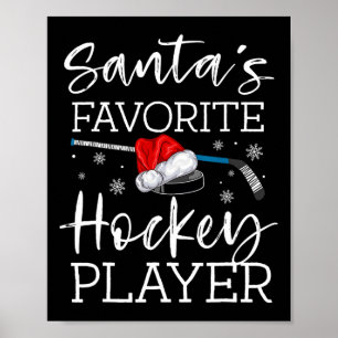 Der Lieblingshockey-Spieler des Weihnachtsmanns, P Poster