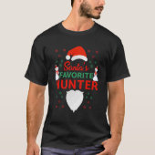 Der Lieblingsjäger des Weihnachtsmanns T-Shirt (Vorderseite)