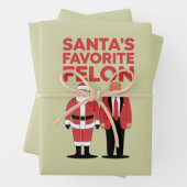 Der Lieblingskandidat Trumps Weihnachtsrepublikane Geschenkpapier Set (Beispiel)