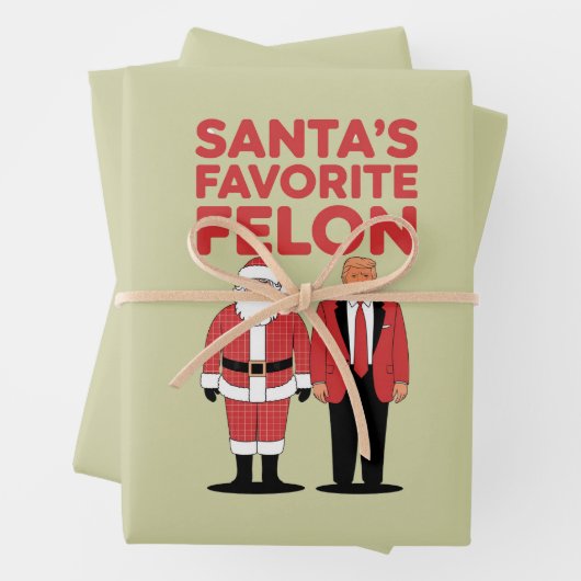Der Lieblingskandidat Trumps Weihnachtsrepublikane Geschenkpapier Set (Beispiel)