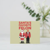 Der Lieblingskandidat Trumps Weihnachtsrepublikane Postkarte (Stehend Vorderseite)