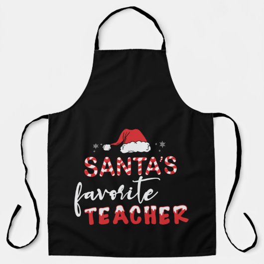 Der Lieblingslehrer des Weihnachtsmanns Schürze (Vorderseite)