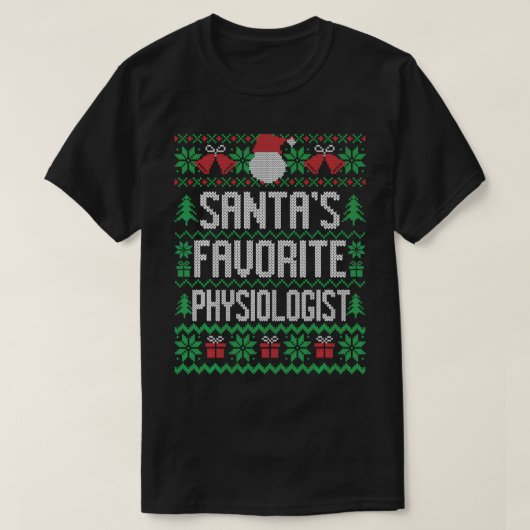 Der Lieblingsphysiologe des Weihnachtsmanns, Funny T-Shirt (Design vorne)