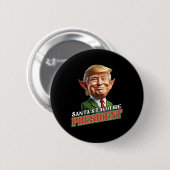 Der Lieblingspräsident des Weihnachtsmanns Donald Button (Vorne & Hinten)