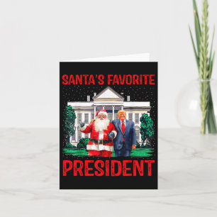 Der Lieblingspräsident des Weihnachtsmanns, Trump, Karte