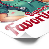 Der Lieblingsschwanz des Weihnachtsmanns Fotodruck (Ecke)