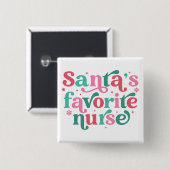 Der Lieblingsschwester des Weihnachtsmanns Button (Vorne & Hinten)
