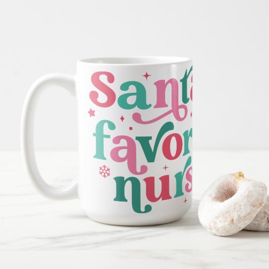 Der Lieblingsschwester des Weihnachtsmanns Kaffeetasse (Mit Donut)