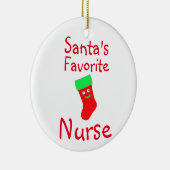 Der Lieblingsschwester des Weihnachtsmanns Keramik Ornament (Rechts)