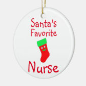 Der Lieblingsschwester des Weihnachtsmanns Keramik Ornament (Links)