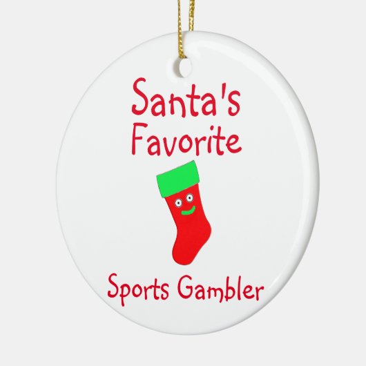 Der Lieblingssport-Gamer-Keramik des Weihnachtsman Keramik Ornament (Links)