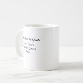 Der Lieblingstag des Vaters des personalisierten V Kaffeetasse (Vorderseite Links)