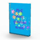 Der liebste Oma Award Blumenblock für das Foto (Rechts)