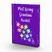 Der liebste Oma Award Blumenblock für das Foto (Rechts)