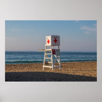Der Liegestuhl auf dem Strandplakat