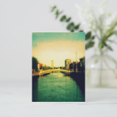 Der Liffey-Fluss Postkarte (Stehend Vorderseite)