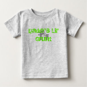 Der Lil des Vatis Grunzen-Bio Strampler-GRÜNES Baby T-shirt
