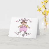 Der Lil des Vatis Mädchen Karte (Gelbe Blume)