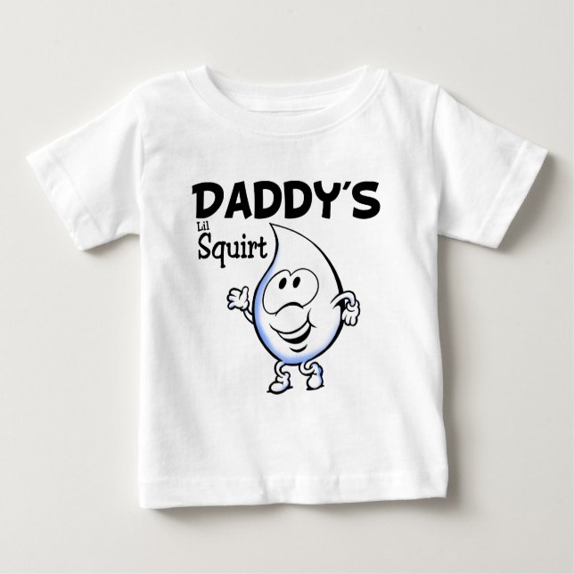 Der Lil des Vatis spritzen Baby T-shirt (Vorderseite)