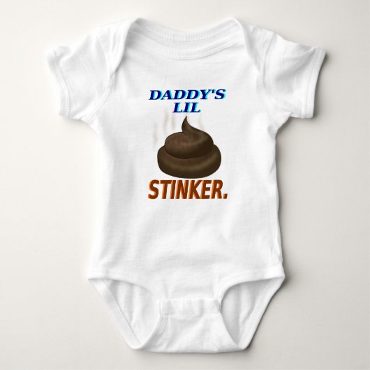 Der Lil des Vatis Stinker Baby Strampler (Vorderseite)