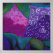 Der Lila, abgelegene rosa Himmel Poster (Vorne)